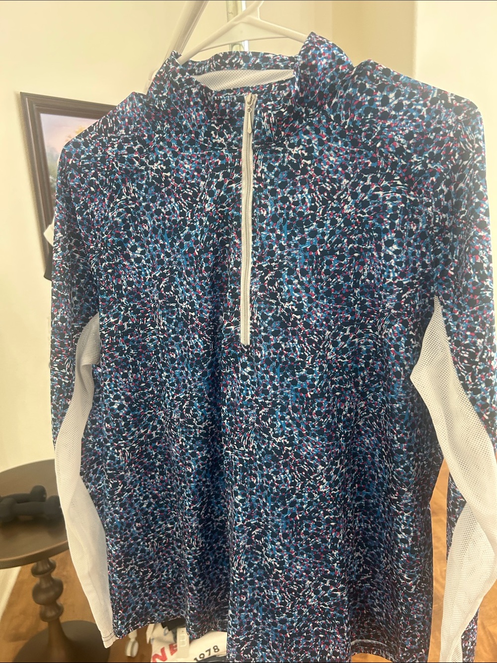 Printed Long-Sleeve Pebble Beach quarter zip.